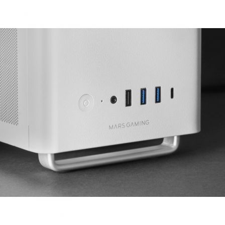 Mars Gaming MC-ELITE Caja Gaming Minitorre Blanca con Diseño Mesh y USB-C